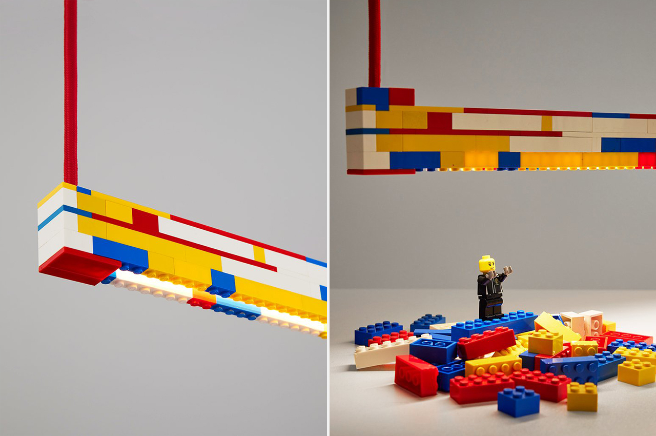 Lego blocks，Linear Lego Lamps，product design，ambience studio，Simple design，
