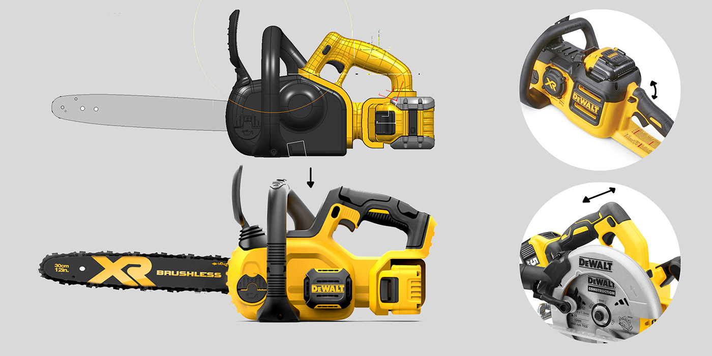 electric saw，product design，3D modeling，industrial design，Tool design，