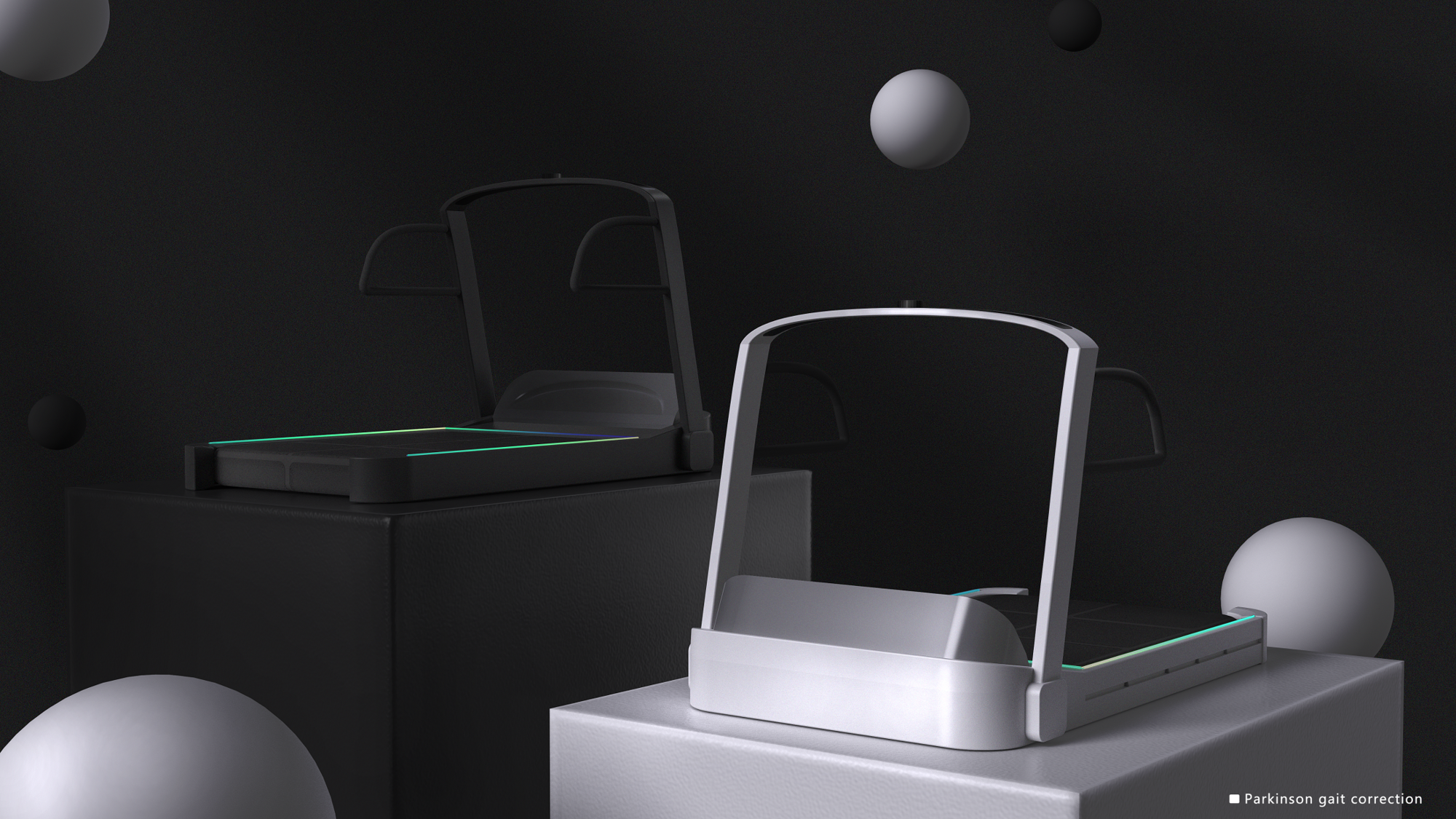 Frozen gait，Correction，Parkinson，