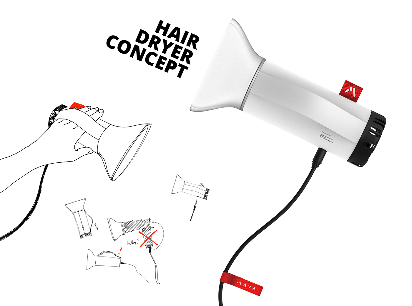 hair drier，concept，Mayaprodesign，product design，