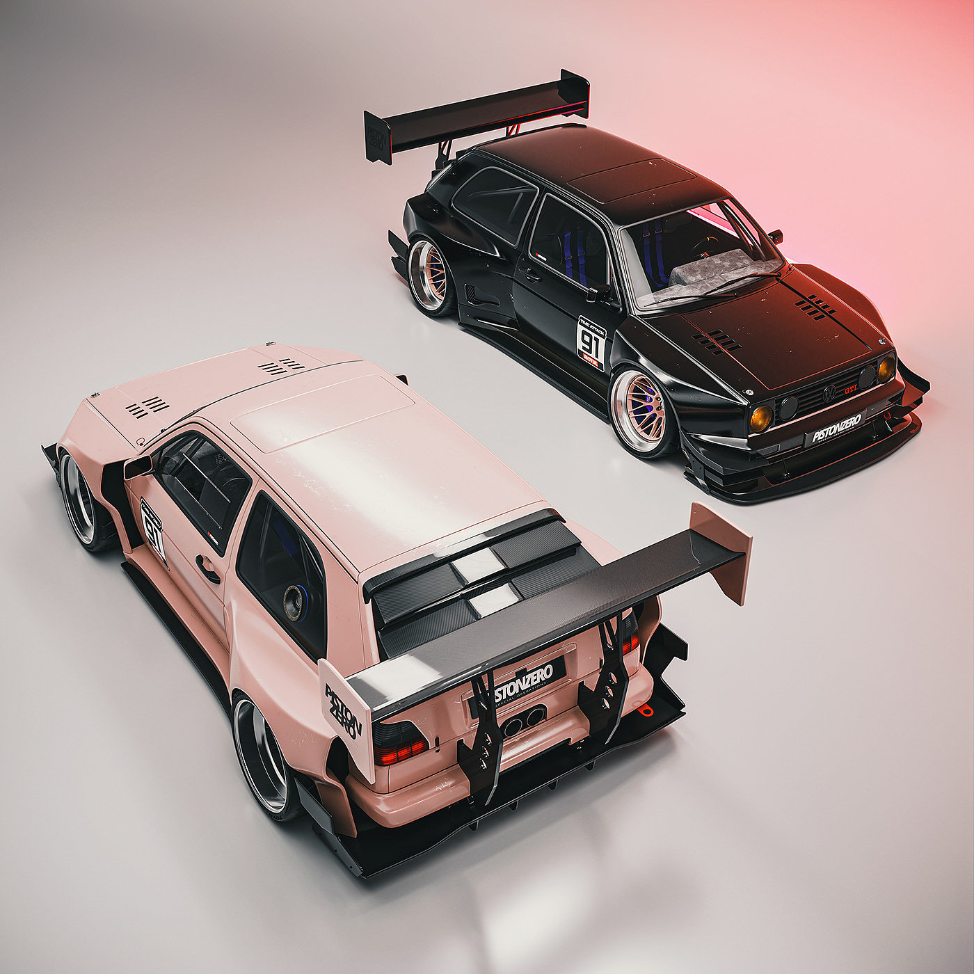 Modified vehicle，golf，MK2，