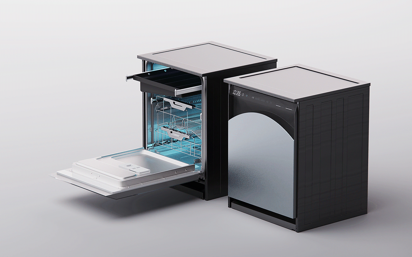 Belluer，Smart appliances，dishwasher，product design，Appearance design，