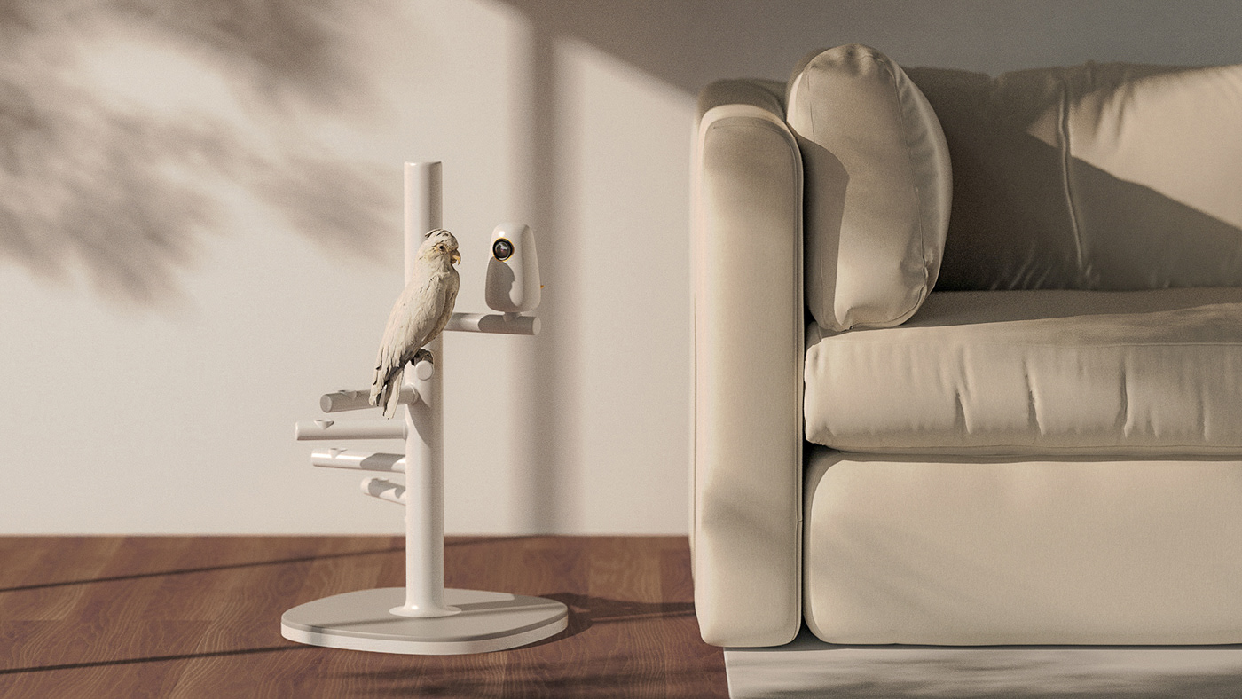 intelligence，Appearance design，product design，Bird stand，C jjack，camera，Monitor，Pet camera，