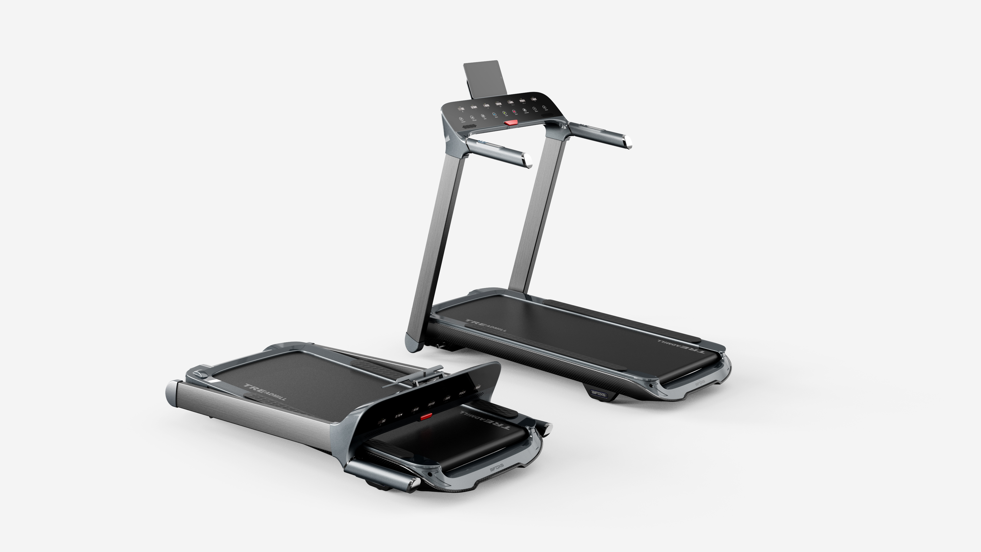 industrial design，product design，Fitness equipment，Power transport equipment，Treadmill，Running tools，fold，human-computer interaction，