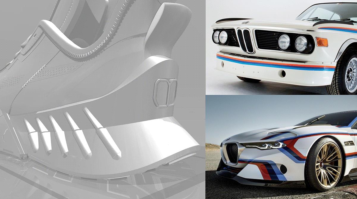 Maco SL，sneakers，product design，Appearance design，inspiration，BMW，