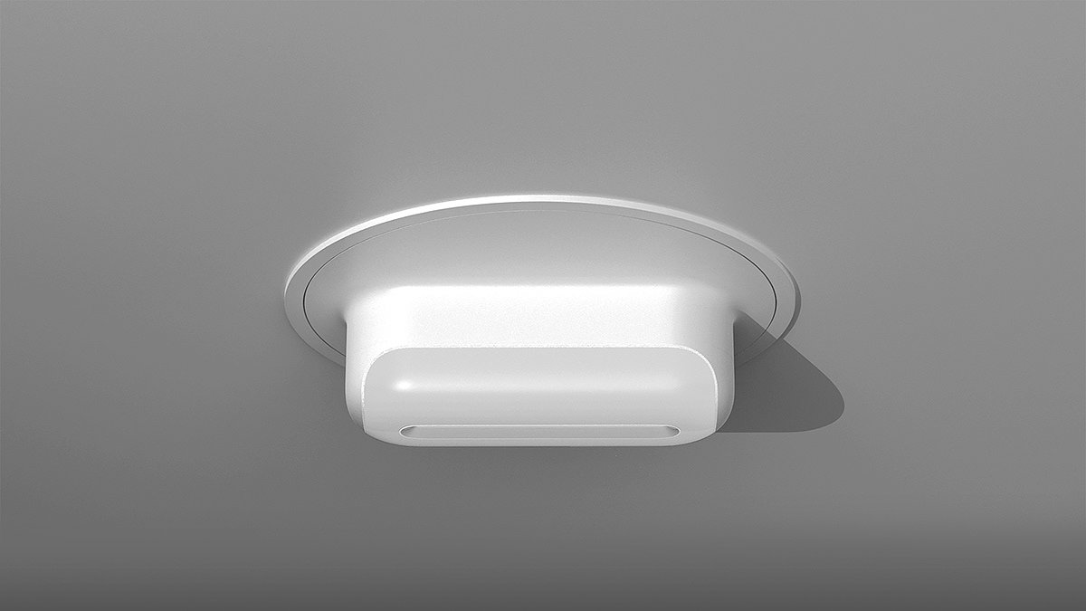 building design，Single room，Interior design，Isolation Hanging Plate，Isolation ceiling，product design，