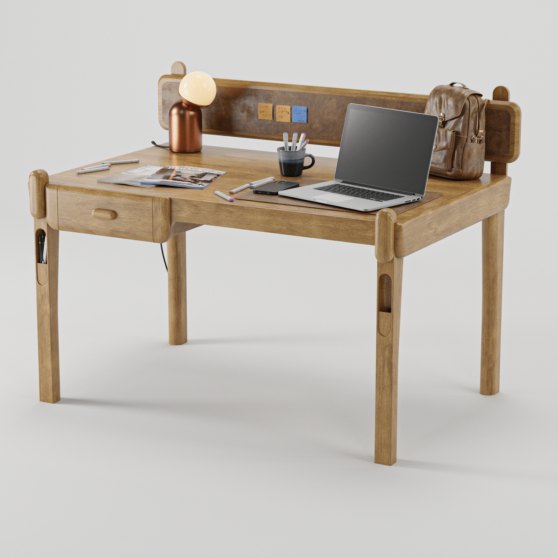 desk，wooden ，Oil level，delicate，Appearance design，