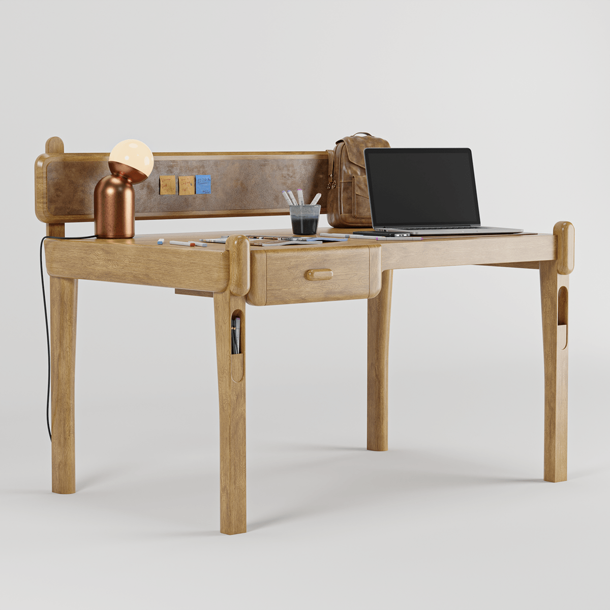 desk，wooden ，Oil level，delicate，Appearance design，