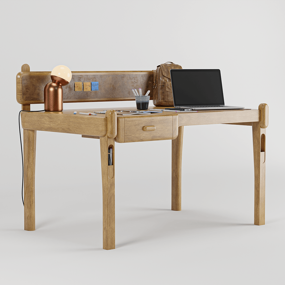 办公桌，木制，油面，精致，外观设计，