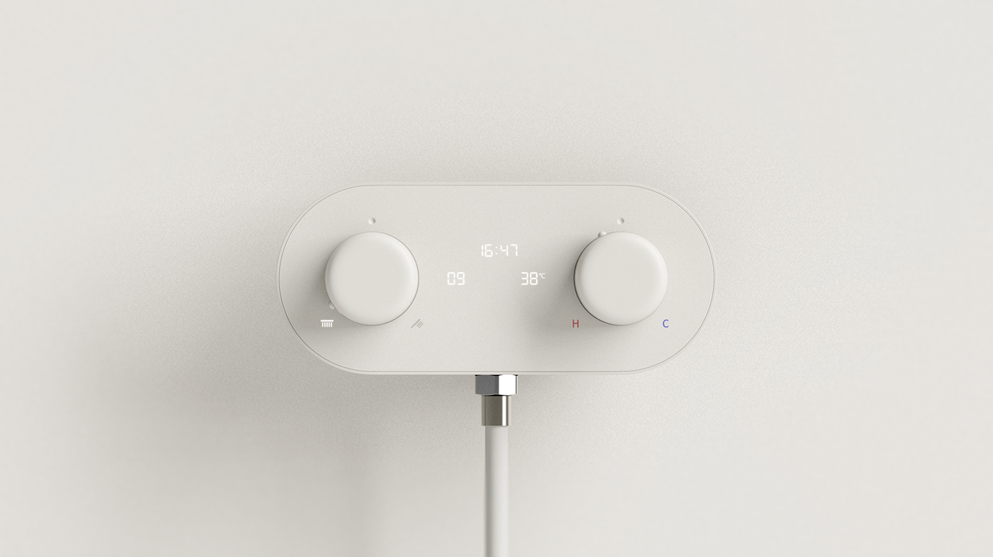 bath，intelligence，innovate，Temperature controller，product design，Appearance design，