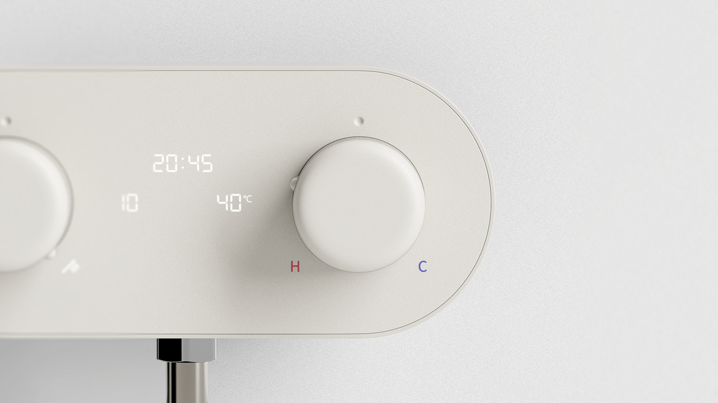 bath，intelligence，innovate，Temperature controller，product design，Appearance design，