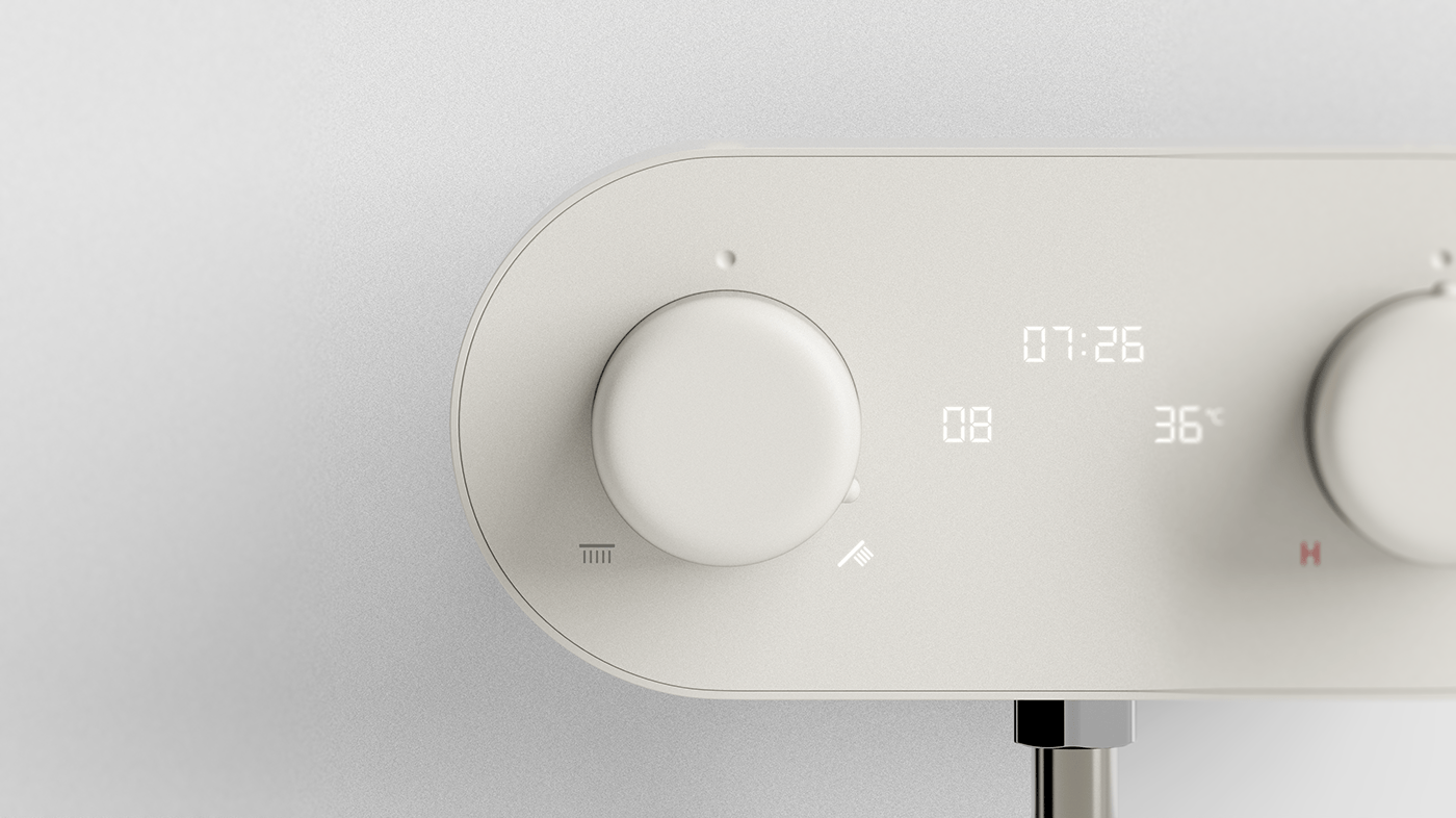 bath，intelligence，innovate，Temperature controller，product design，Appearance design，