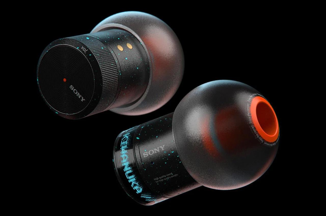 Sony，ANC earplugs，wireless，Appearance design，product design，