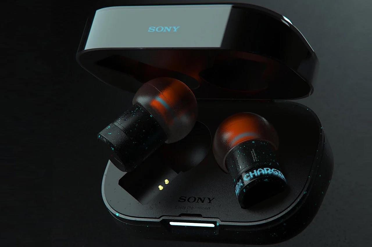 Sony，ANC earplugs，wireless，Appearance design，product design，