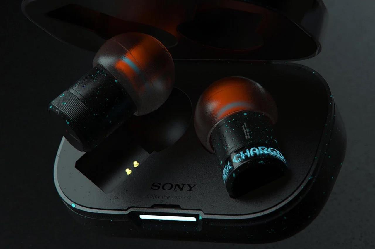 Sony，ANC earplugs，wireless，Appearance design，product design，