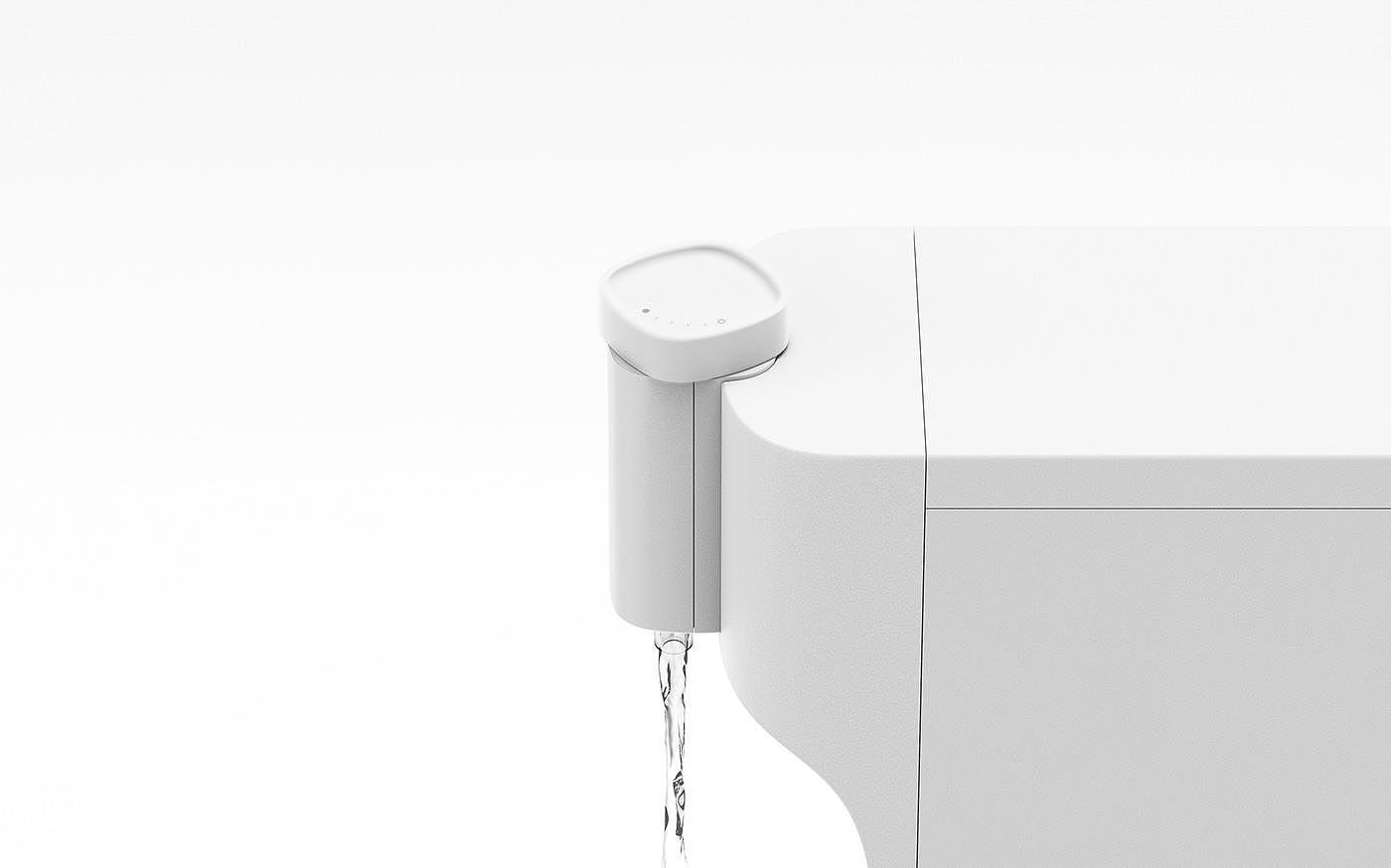 Water purifier，product design，Simplicity，exquisite，Appearance design，