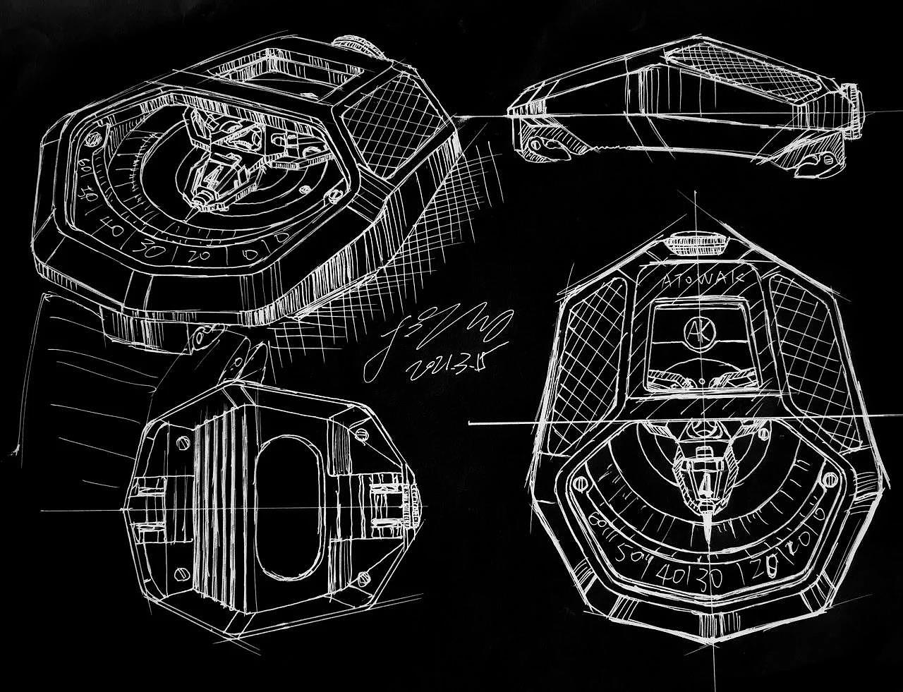 Cyberpunk，Wristwatch，Appearance design，innovate，product design，