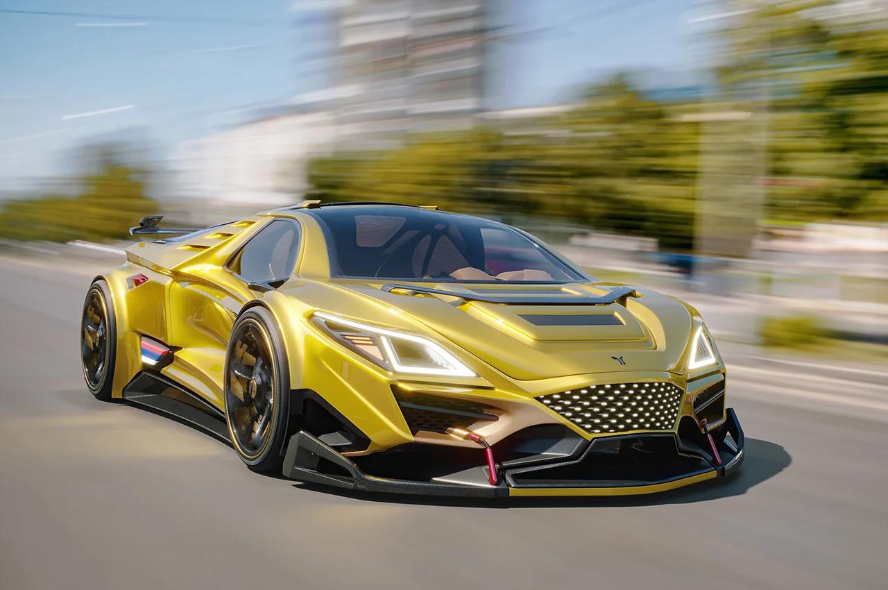 Sports car，Electric，Appearance design，Cool，Zastava，