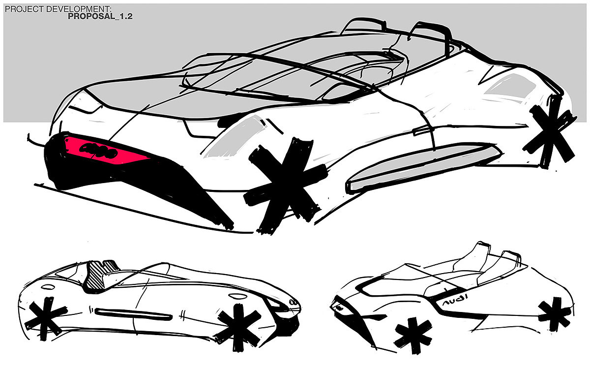 Audi D.U.E.，Automatic design，sketch，