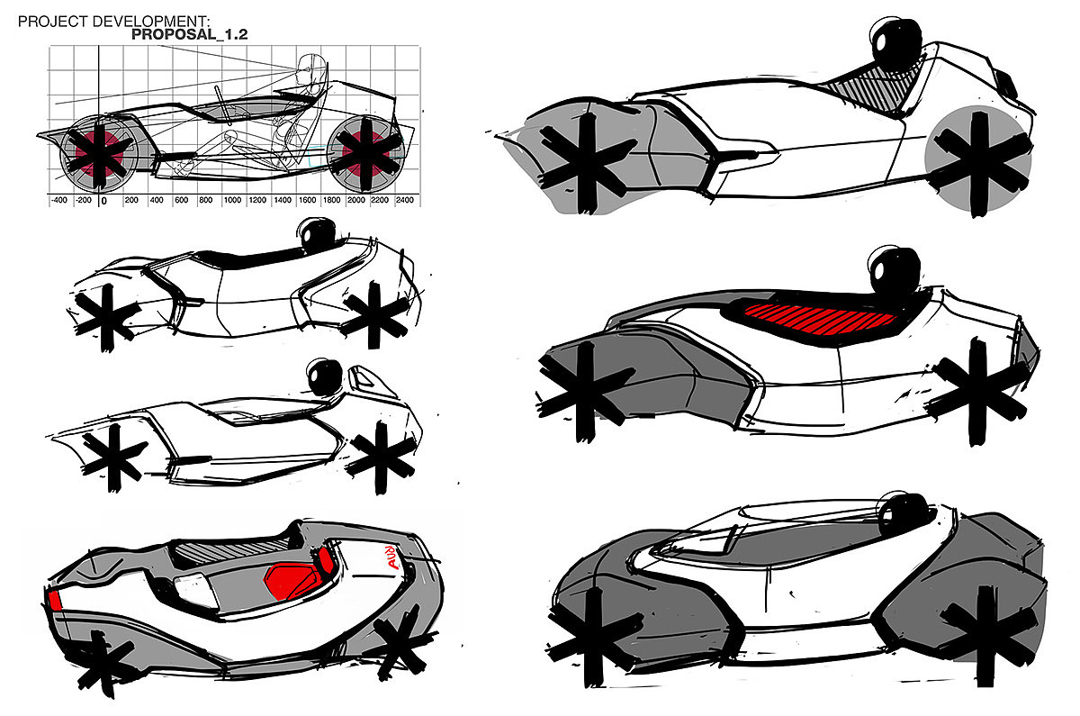 Audi D.U.E.，自动化设计，草图，