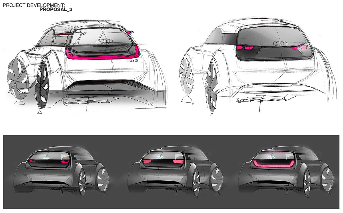 Audi D.U.E.，Automatic design，sketch，