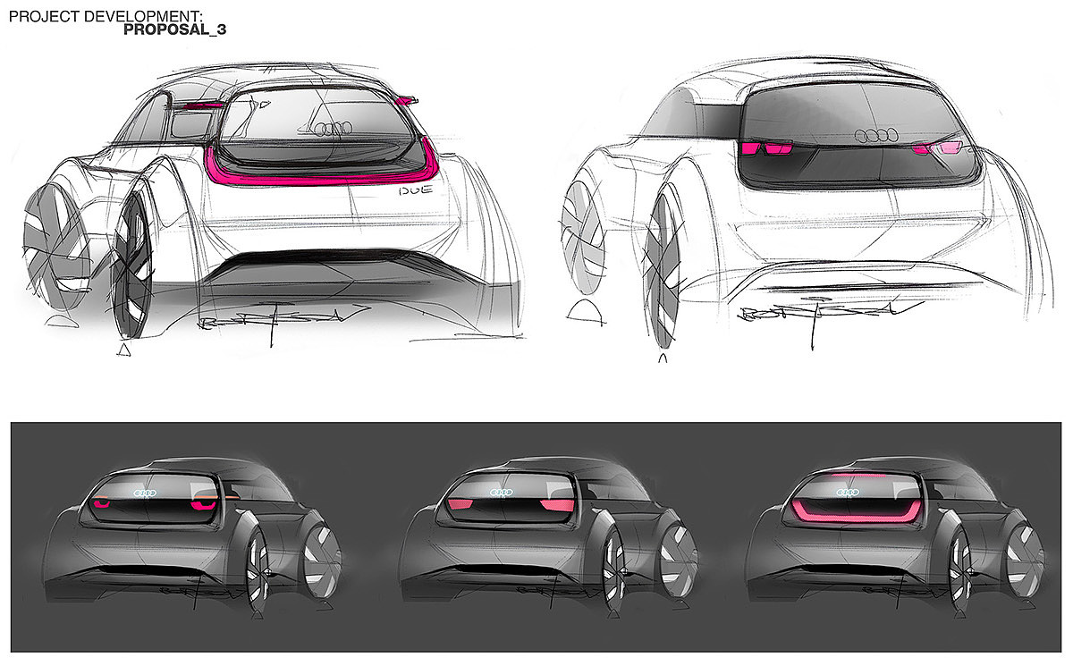 Audi D.U.E.，自动化设计，草图，