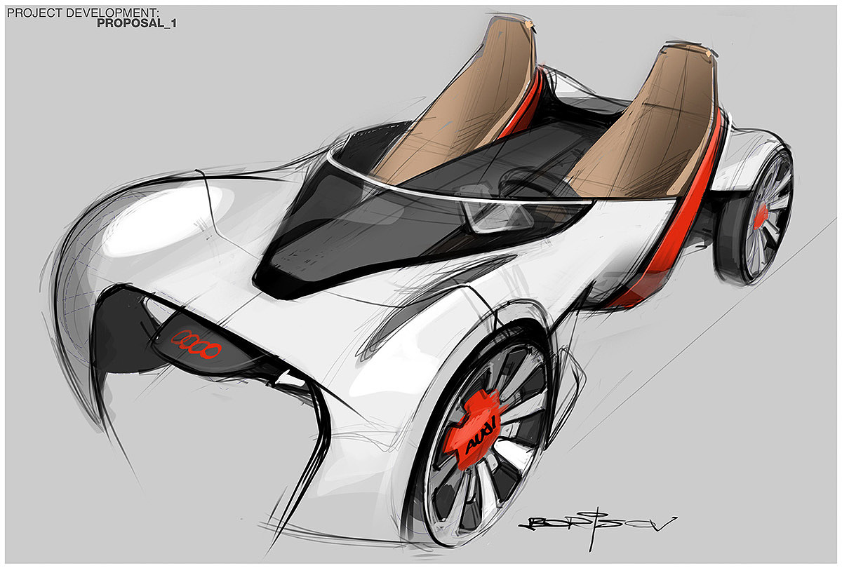 Audi D.U.E.，Automatic design，sketch，