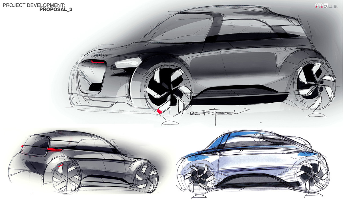 Audi D.U.E.，Automatic design，sketch，