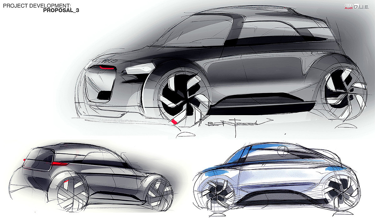 Audi D.U.E.，Automatic design，sketch，