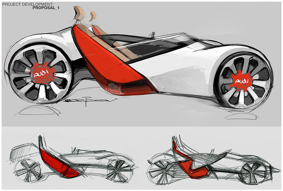 Audi D.U.E.，Automatic design，sketch，