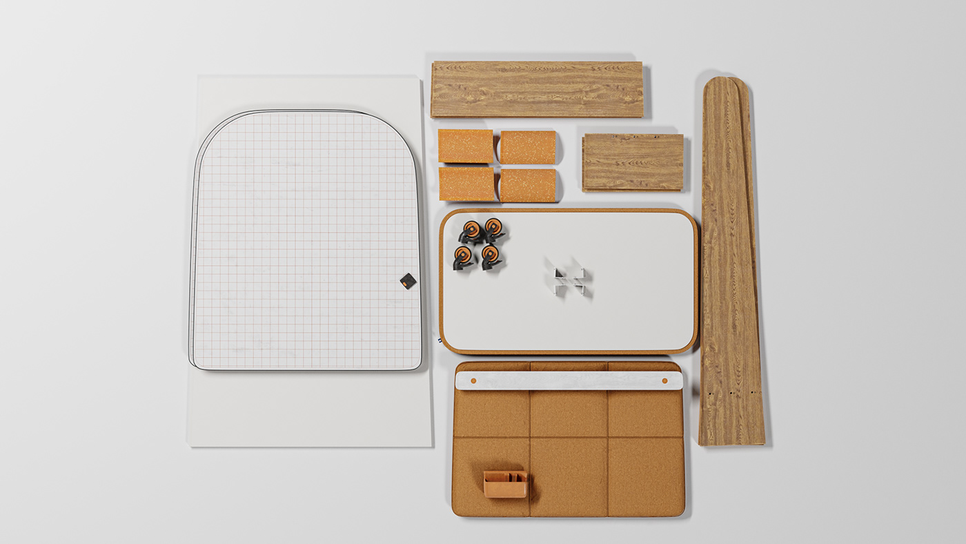 Whiteboard，i，product design，Appearance design，