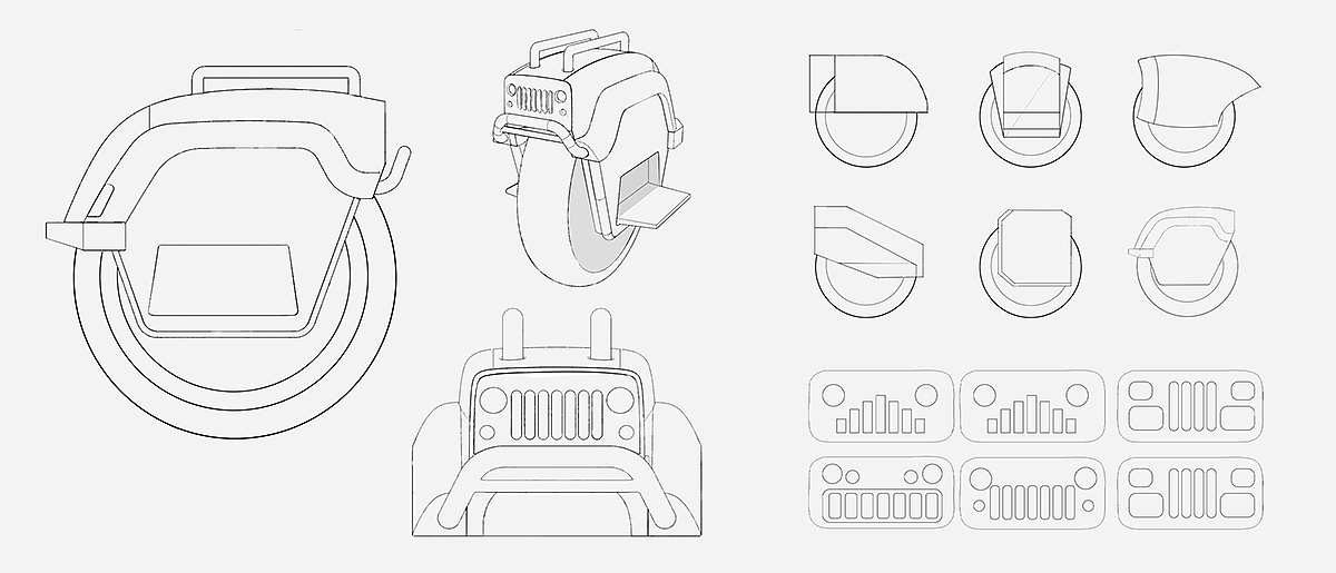 Jeeni，jeep，Concept Car，wheelbarrow，Off-road unicycle，