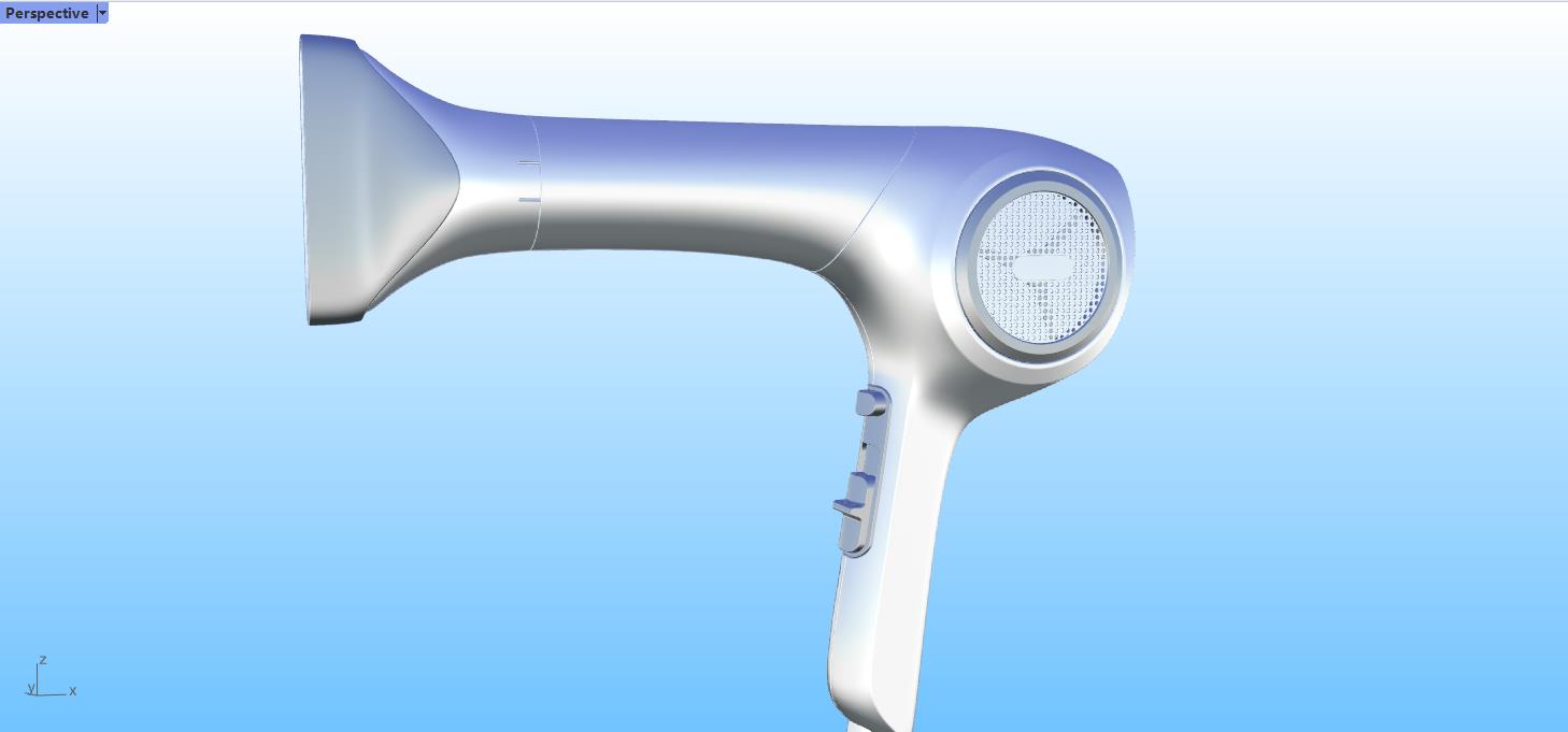 Rhinoceros modeling，Rhino modeling，Tutorial sharing，modeling，Rhinoceros tutorial，industrial design，hair drier，household electrical appliances，