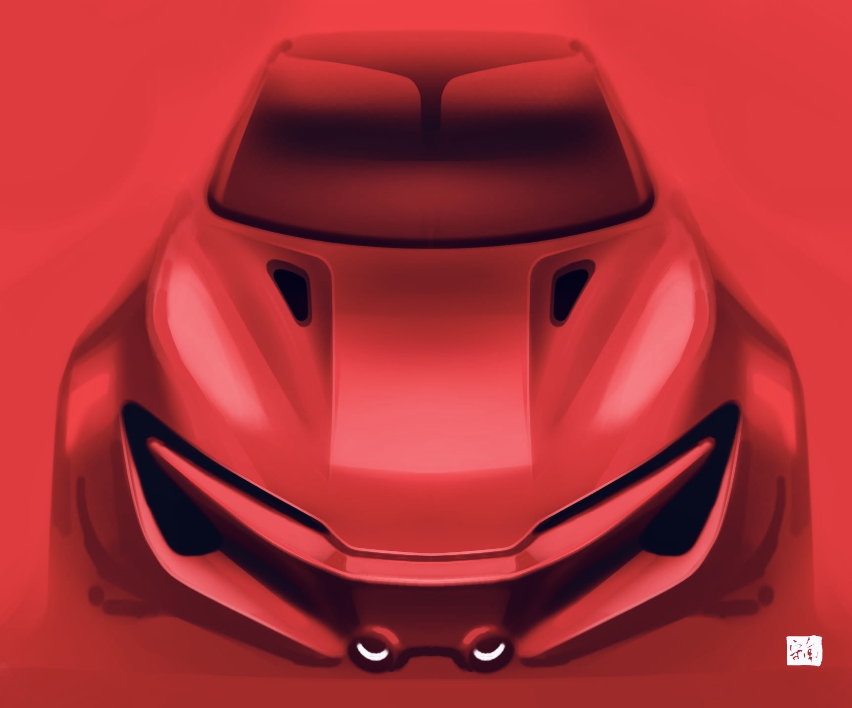 vehicle，industrial design，Hand drawn，photoshop，automobile，sketch，