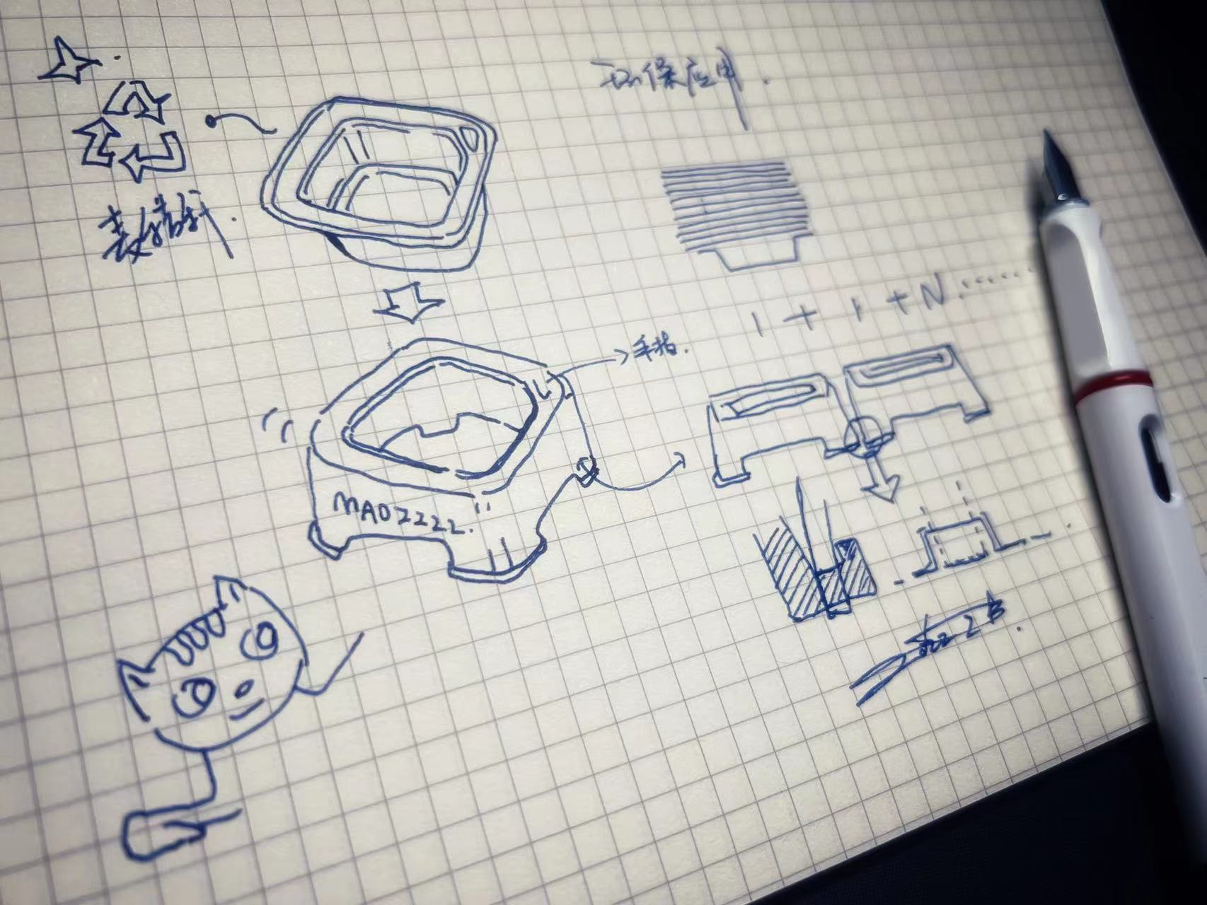 Pet bowl，environment protection，cat，disposable，Green design，