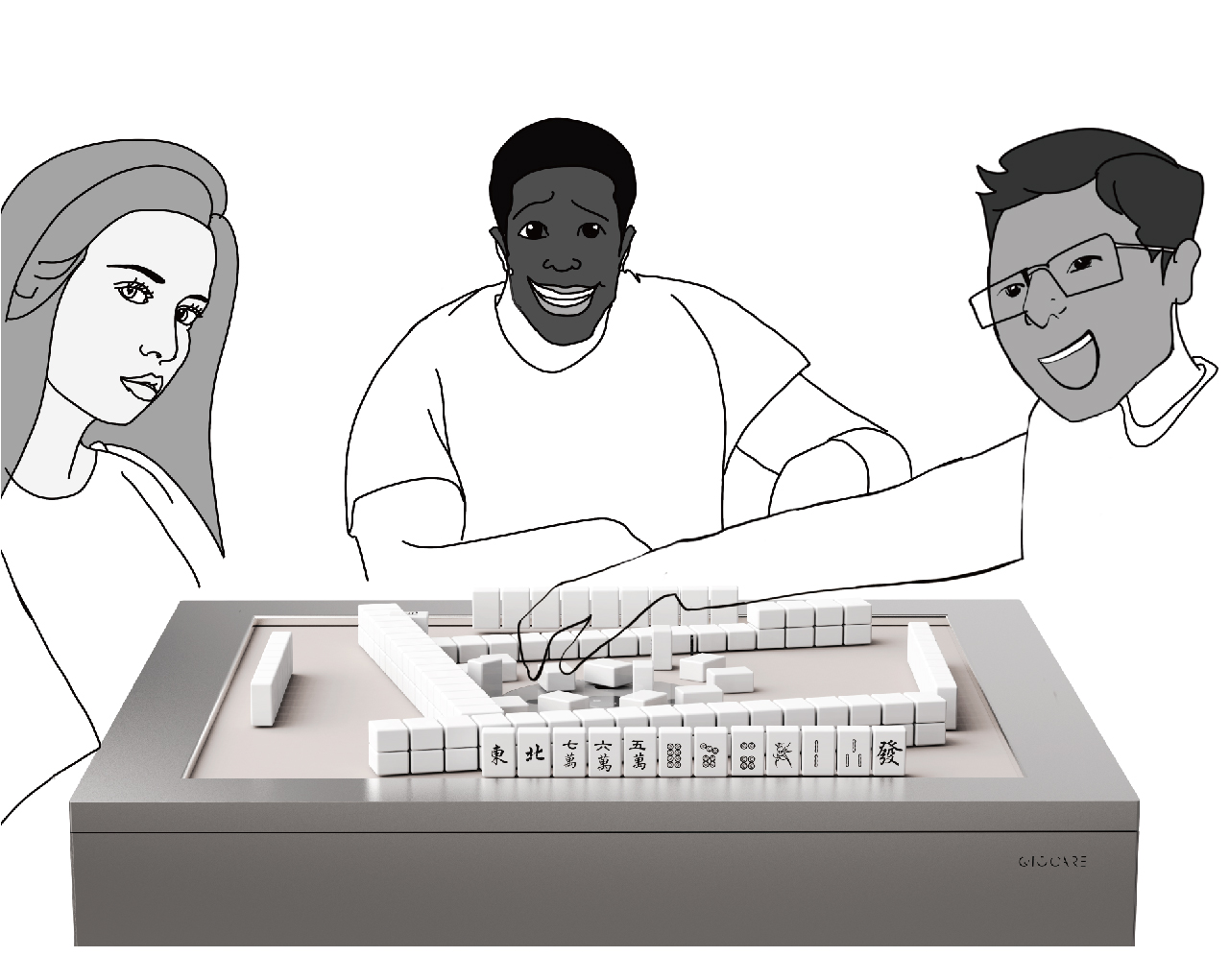 Automatic mahjong machine，