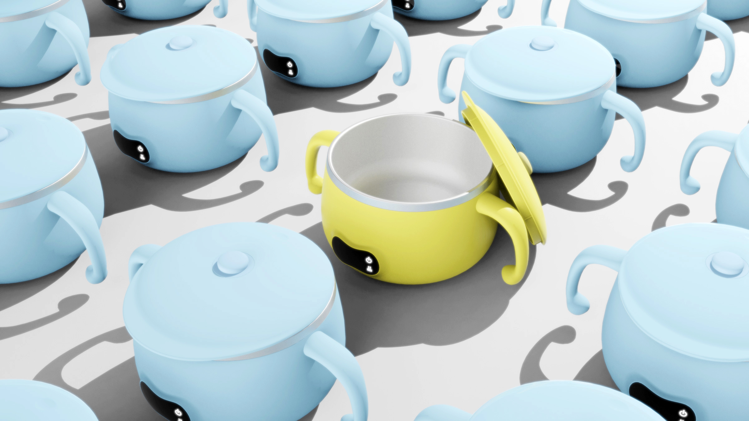 Children's thermostatic bowl，