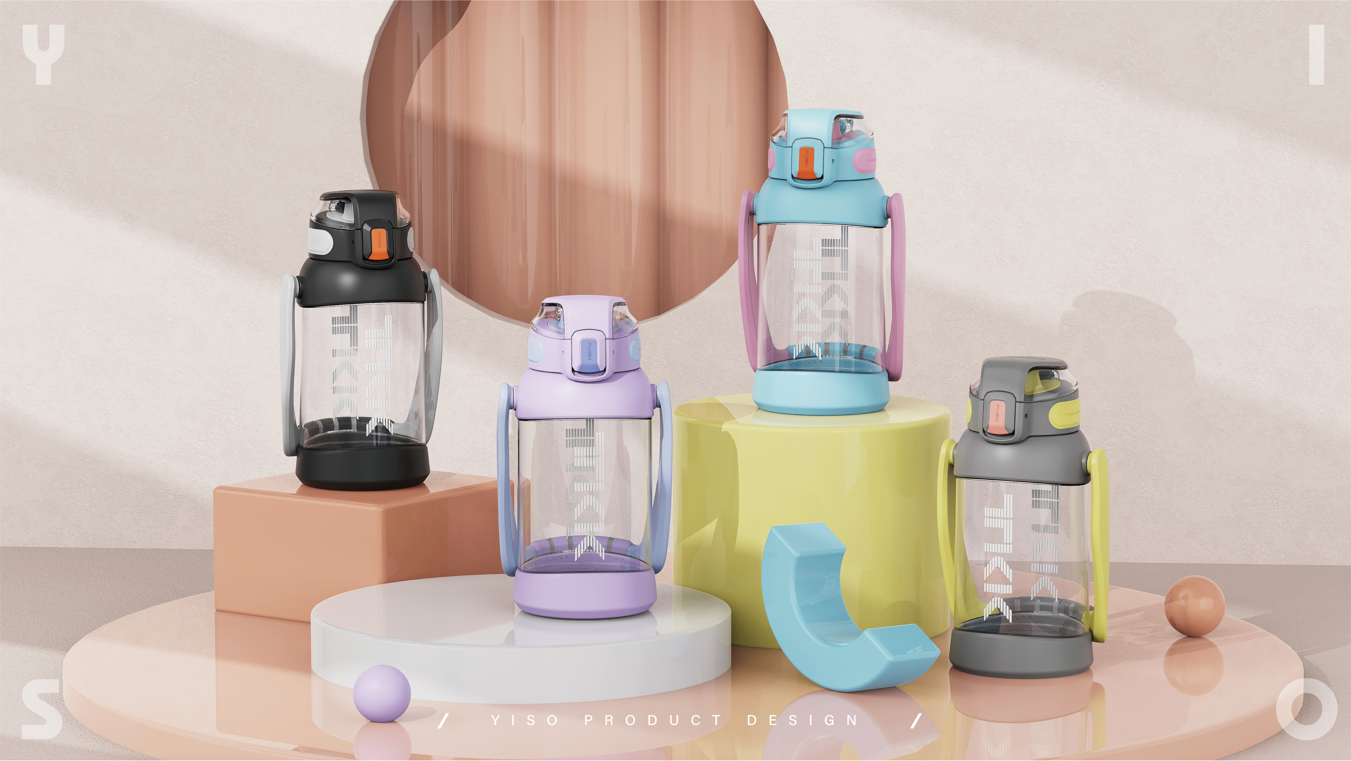 motion，Water cup，Fashion trend，high-capacity，