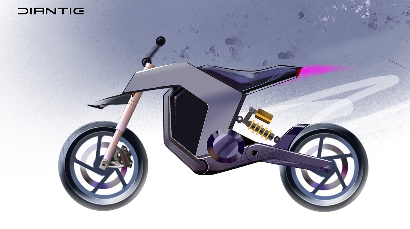 Electric motorcycle，Electric motorcycle，Design hand drawn，Design hand drawn，Point iron design，original，Point iron design，original，