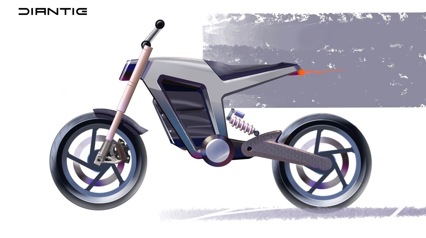 Electric motorcycle，Electric motorcycle，Design hand drawn，Design hand drawn，Point iron design，original，Point iron design，original，