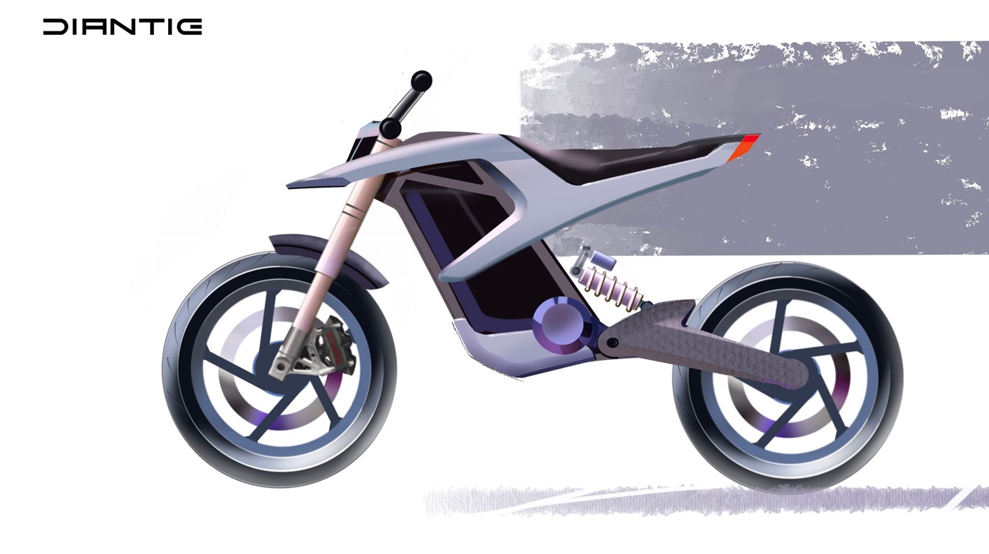 Electric motorcycle，Electric motorcycle，Design hand drawn，Design hand drawn，Point iron design，original，Point iron design，original，