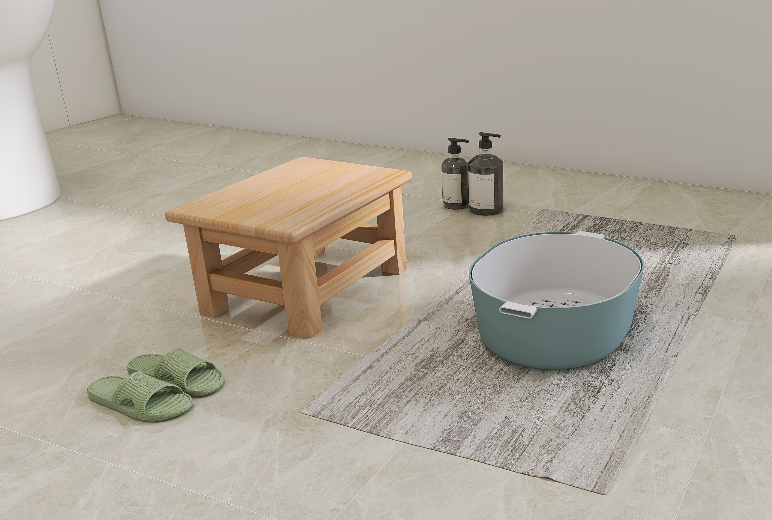 Small wooden bench household solid wood bench wooden stool low stool multifunctional square stool，Strong and durable small wooden stool，