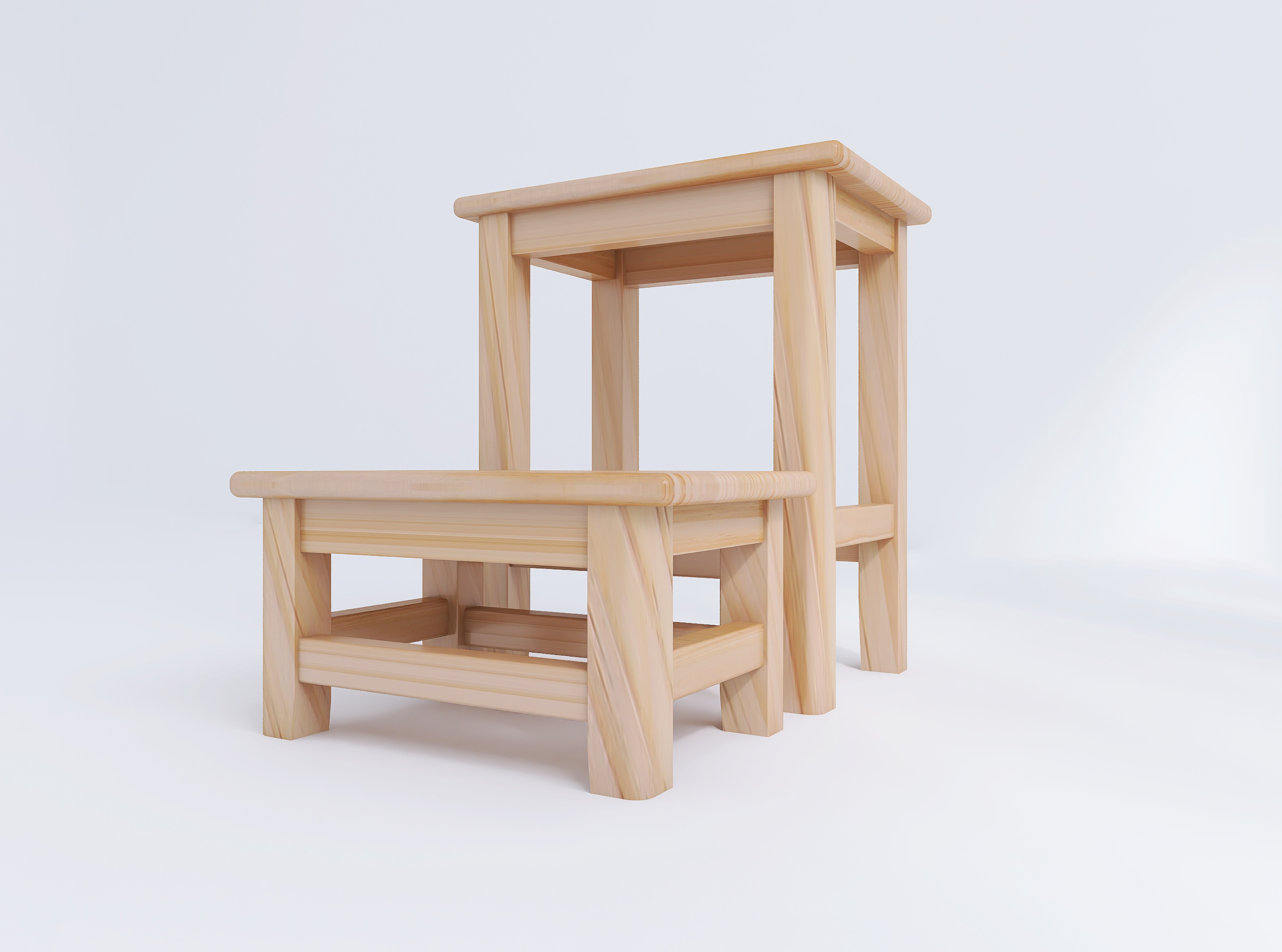 Small wooden bench household solid wood bench wooden stool low stool multifunctional square stool，Strong and durable small wooden stool，