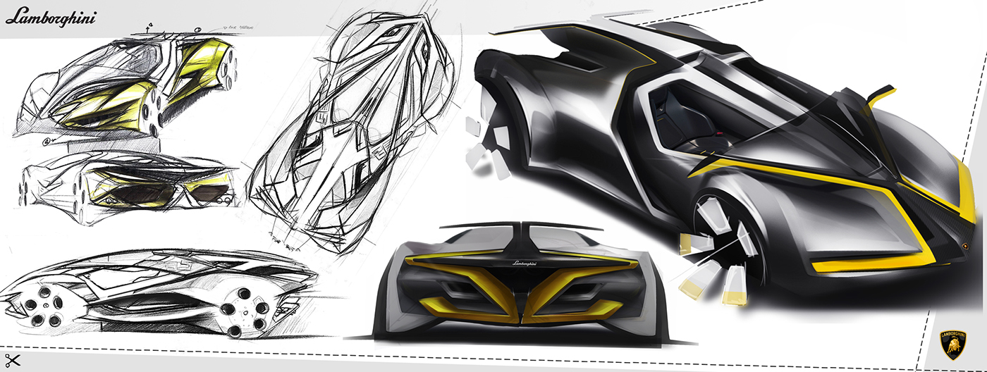 Hand drawn，automobile，sketch，