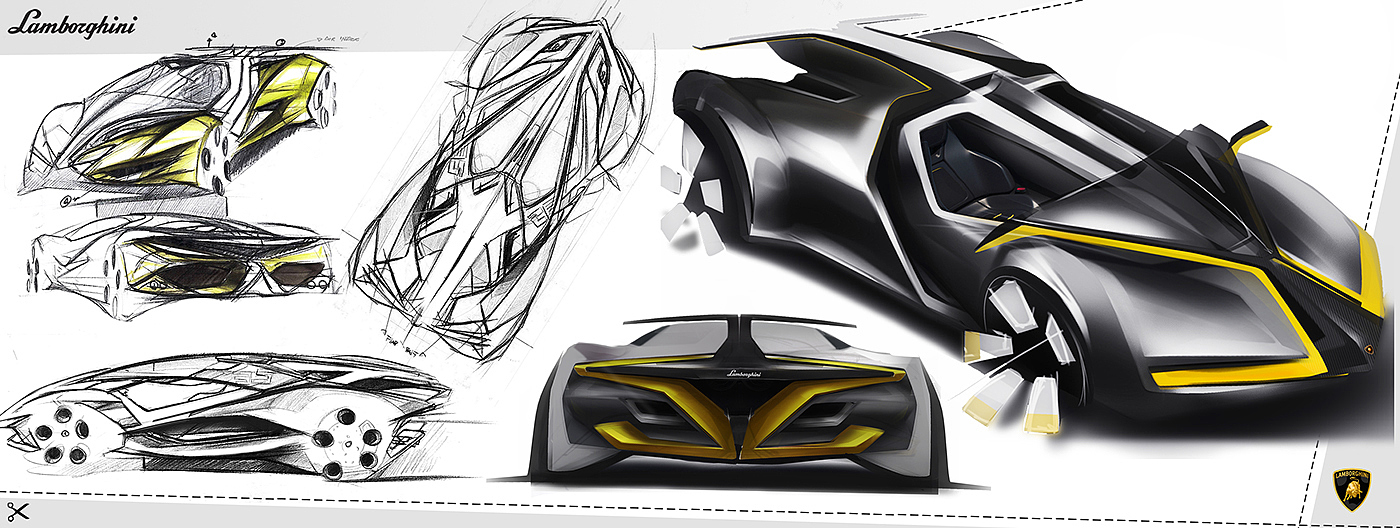 Hand drawn，automobile，sketch，
