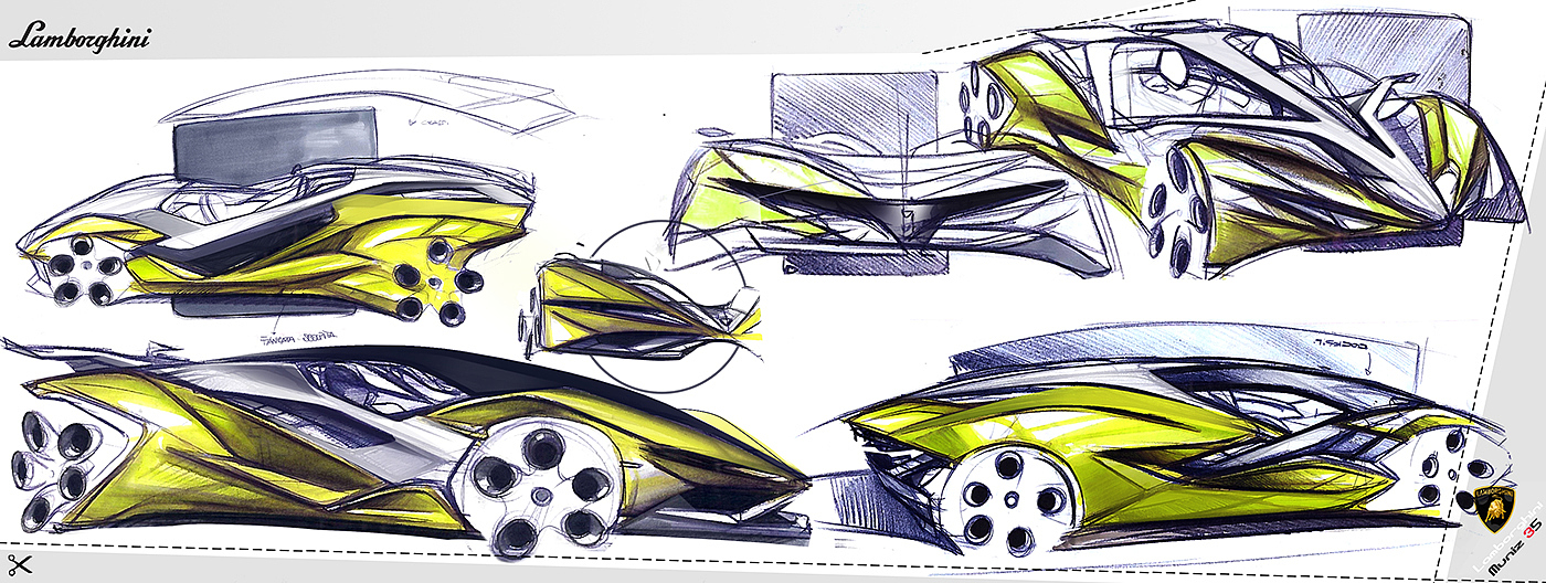 Hand drawn，automobile，sketch，