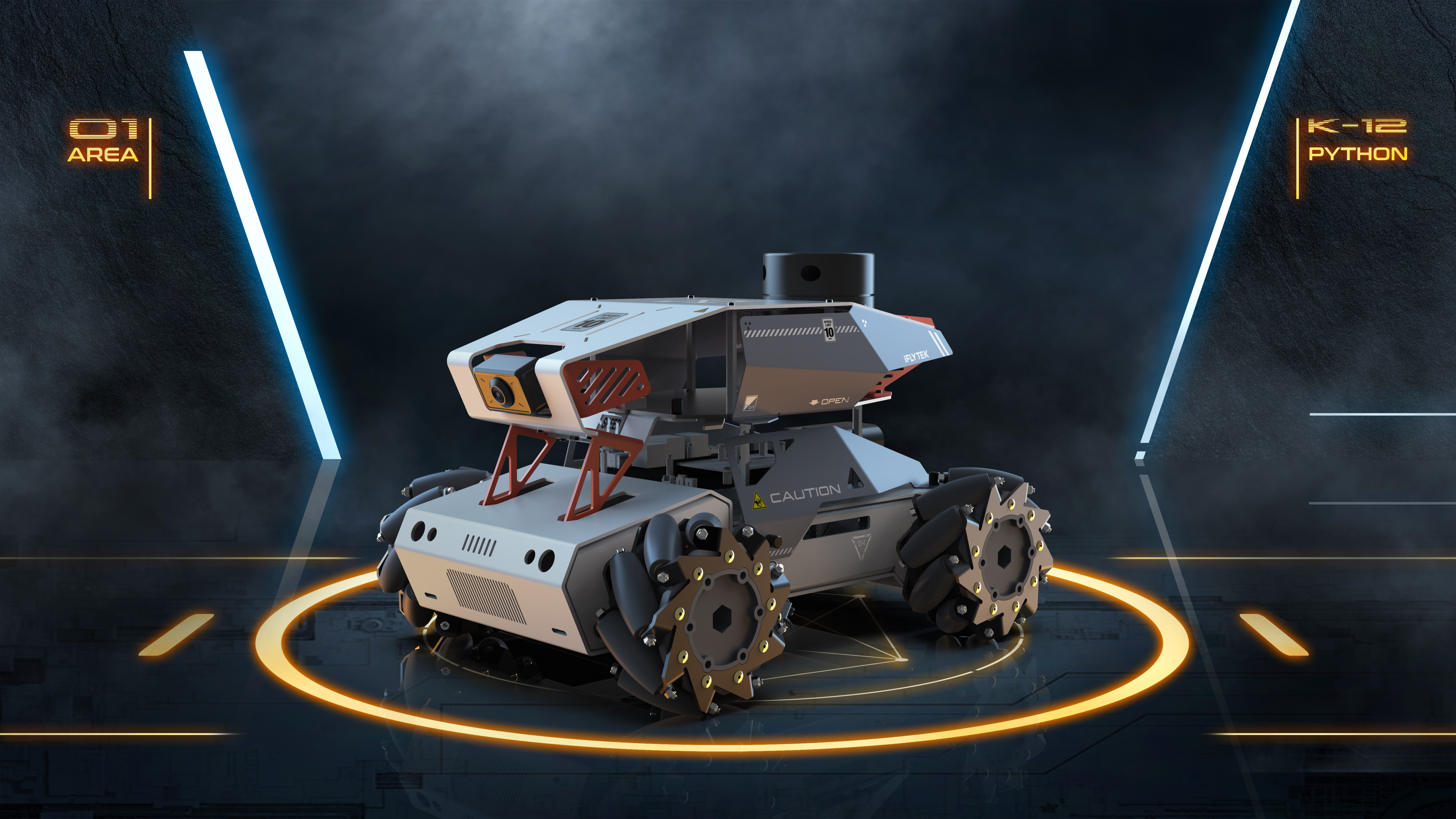 robot，Intelligent programming，Trolley，Mecha，sheet metal，teaching，artificial intelligence，Hand drawn products，