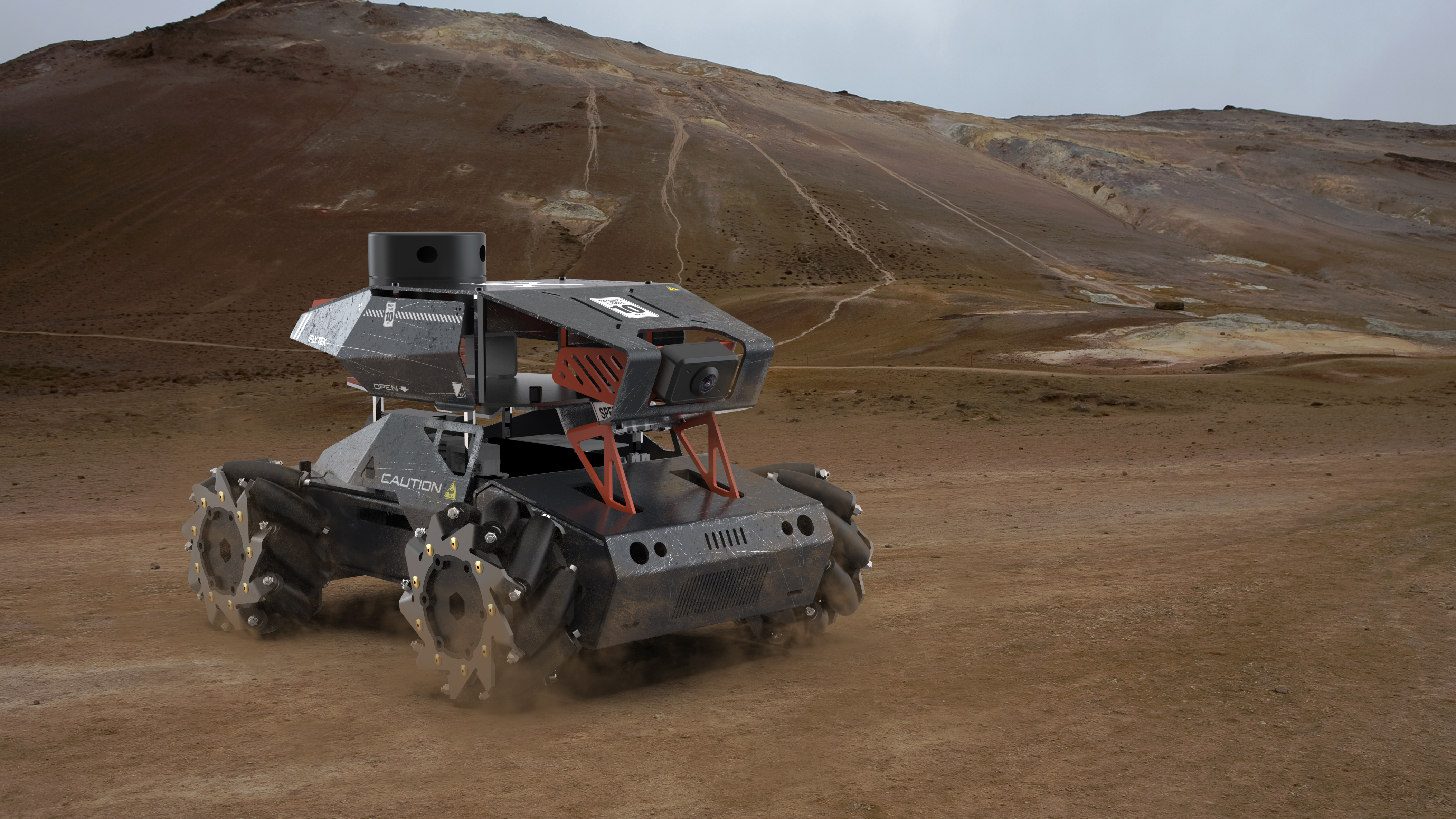 robot，Intelligent programming，Trolley，Mecha，sheet metal，teaching，artificial intelligence，Hand drawn products，