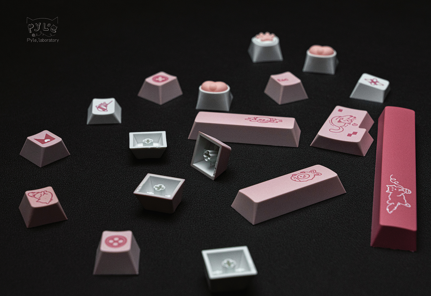 Theme keycap，customized keyboard，keyboard，Key cap，Kitty，Pyle Lab，