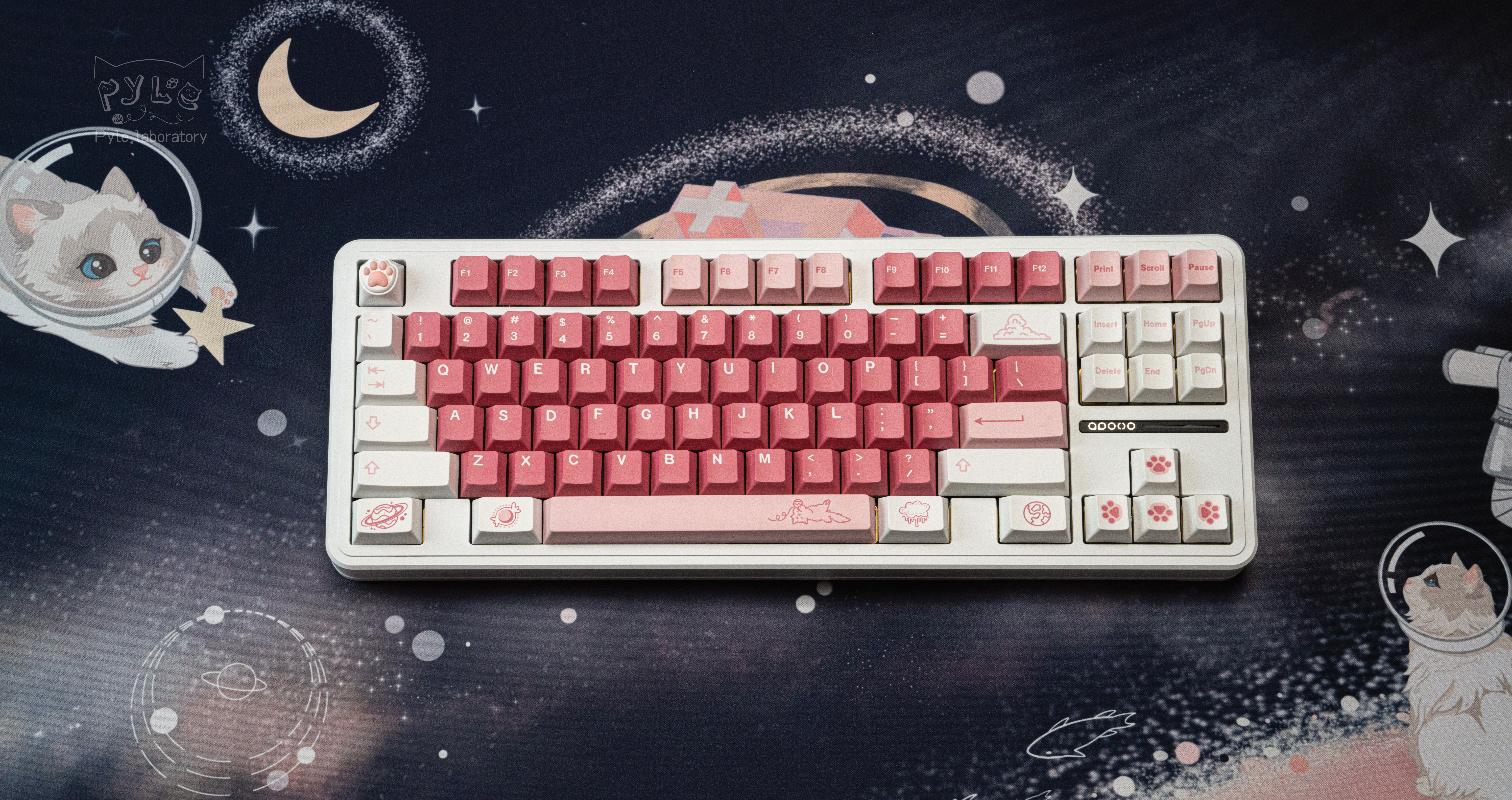 Theme keycap，customized keyboard，keyboard，Key cap，Kitty，Pyle Lab，